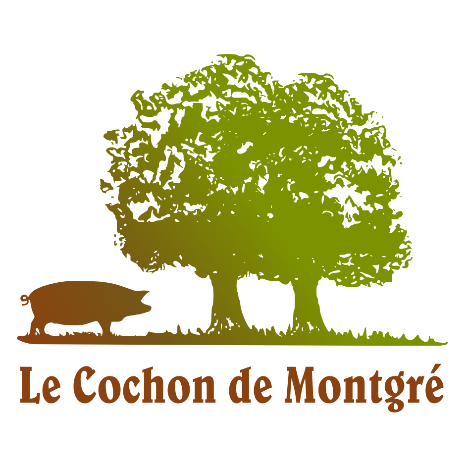Logo du cochon de Montgré qui fournit la charcuterie
